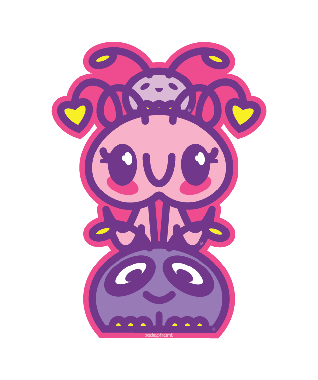 Phants pink sticker (Large)